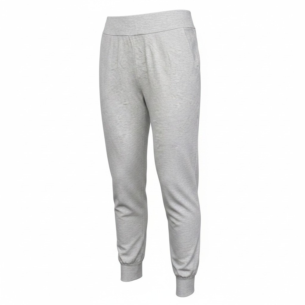 Hatch Joggers Women 2 Medium Grey Heathered Tencel Pleated Maternity Minimalist